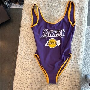New Los Angeles Lakers Purple bodysuit vintage